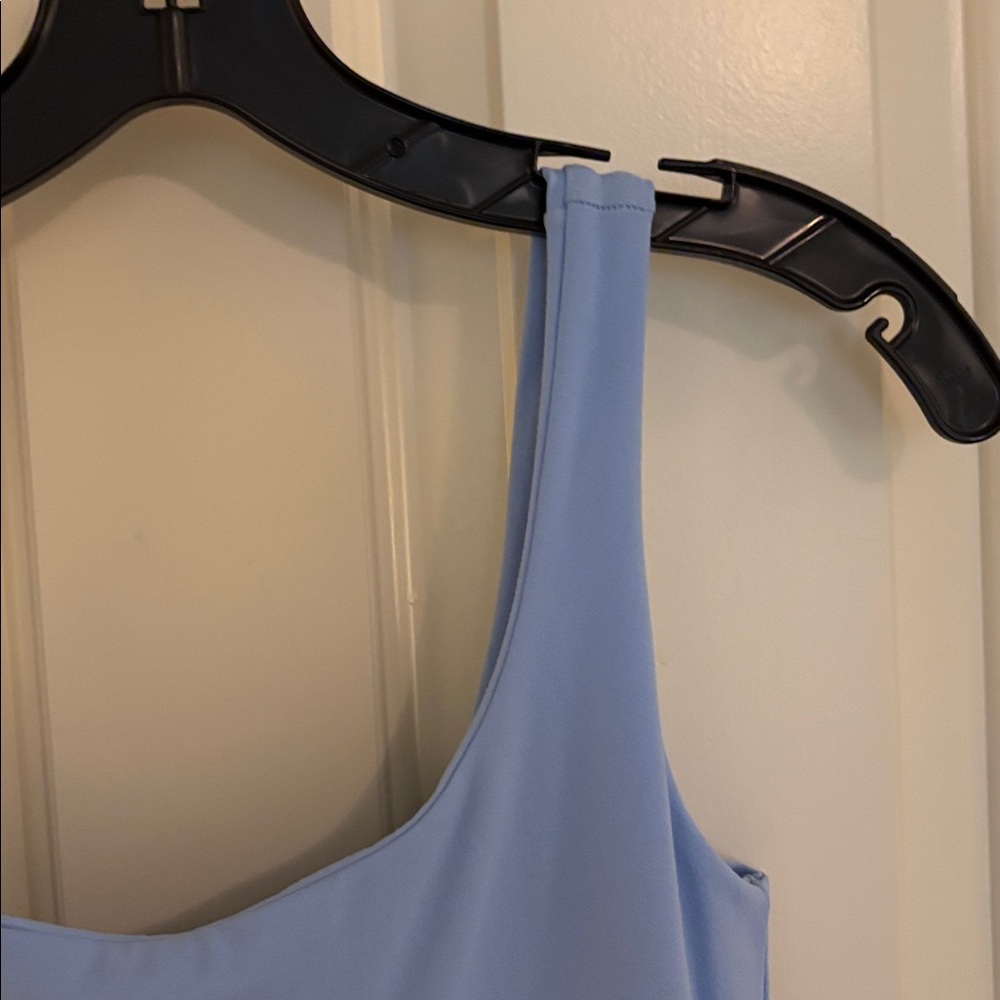 Susana Monaco Powder Blue Scoop Neck Fit-and-Flare Mini Dress S - Picture 9 of 9
